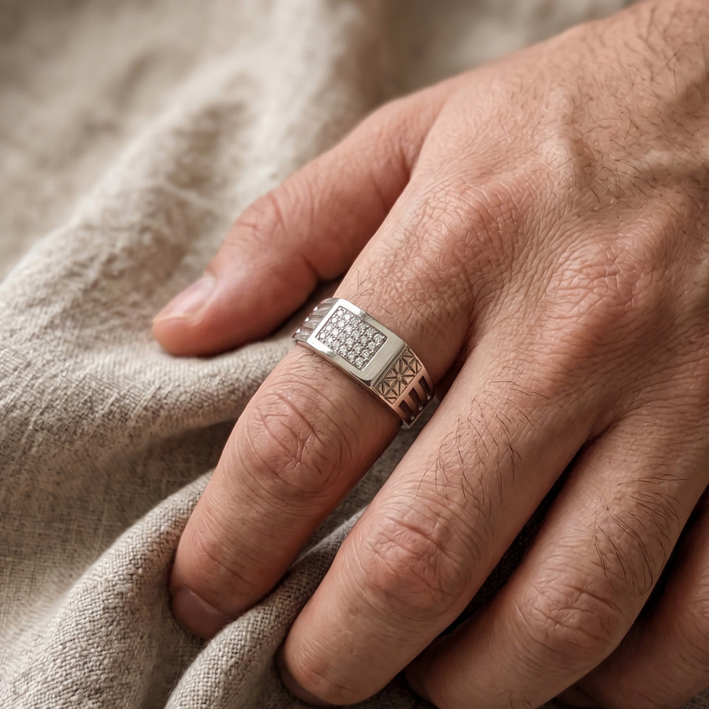Compass Signet Ring