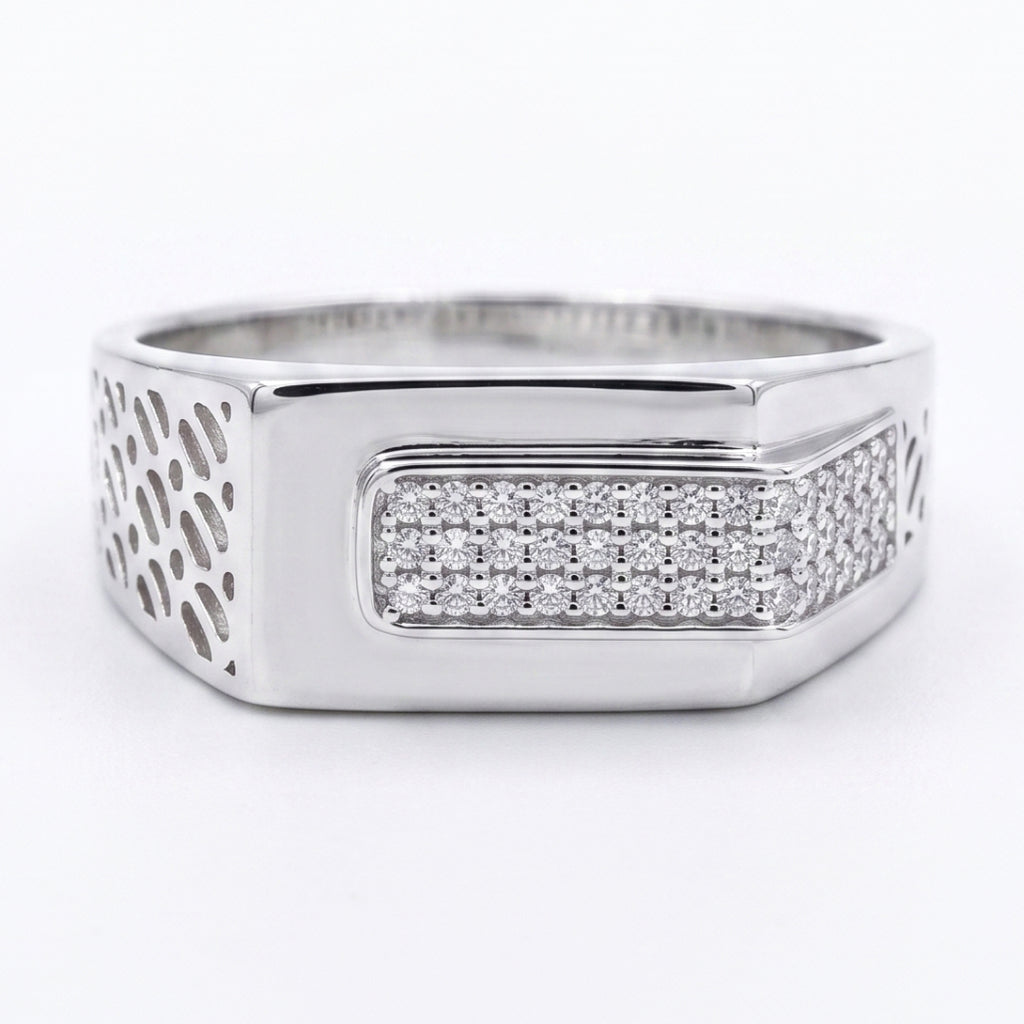 Mesh Shoulder Signet Ring