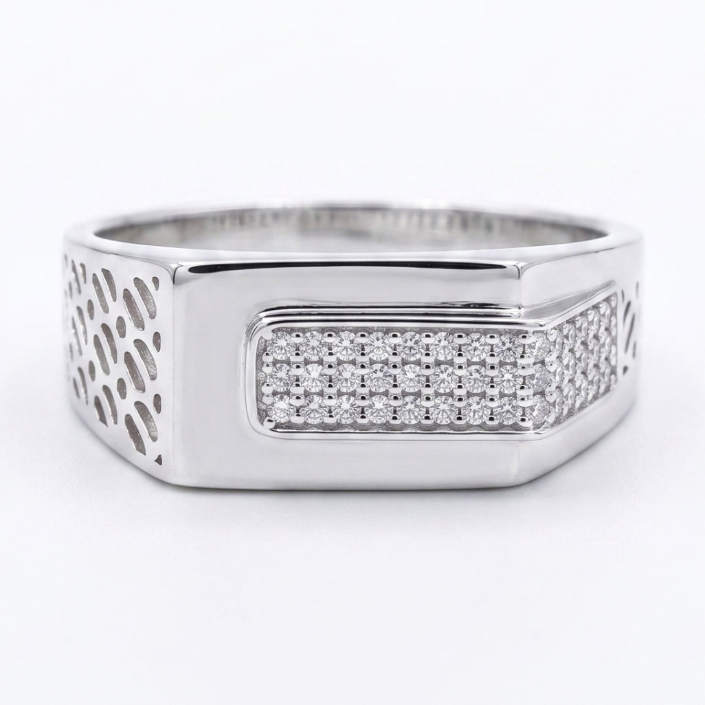 Mesh Shoulder Signet Ring