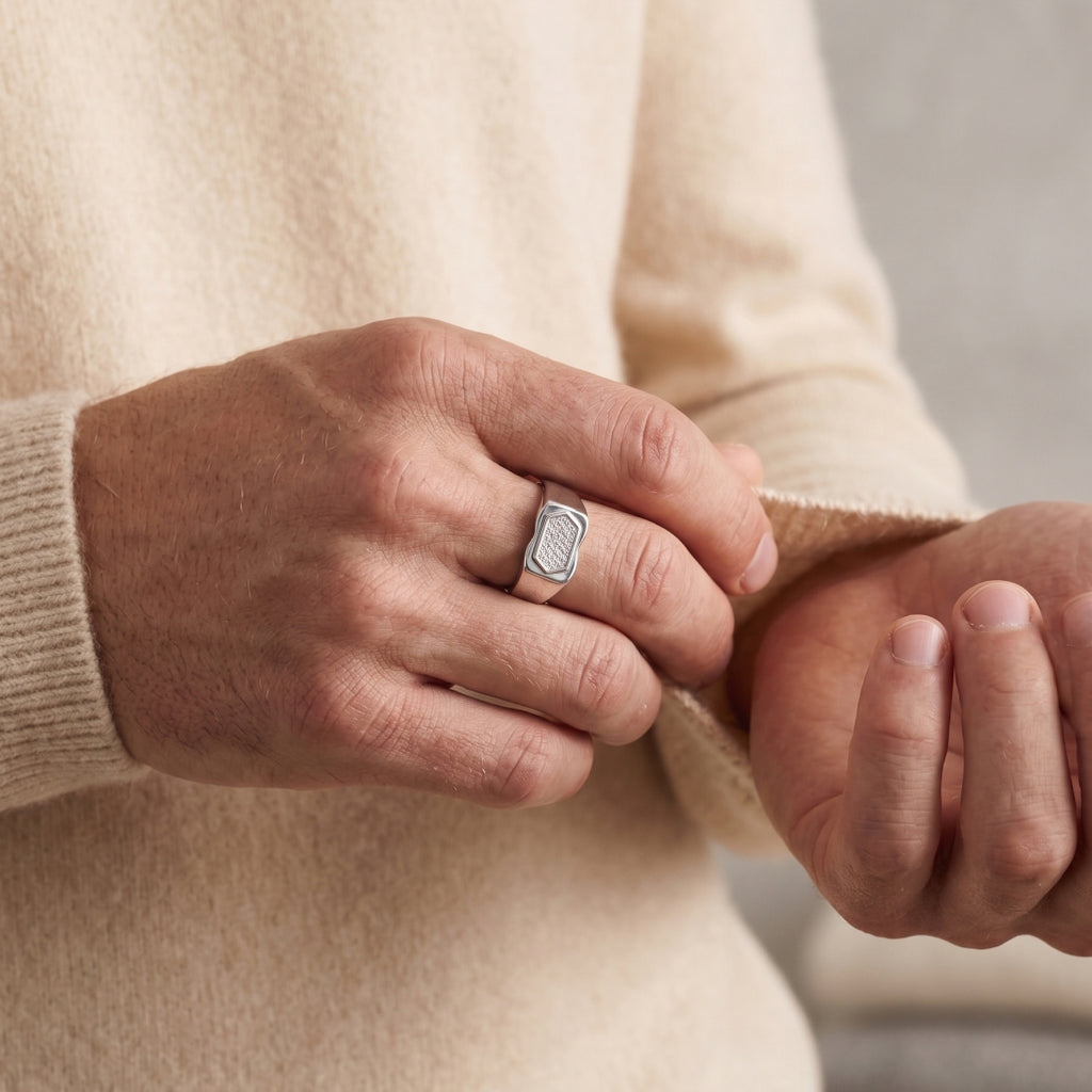 Hexagon Signet Ring