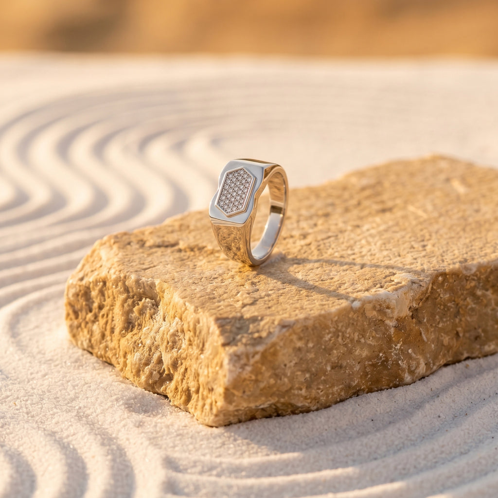 Hexagon Signet Ring