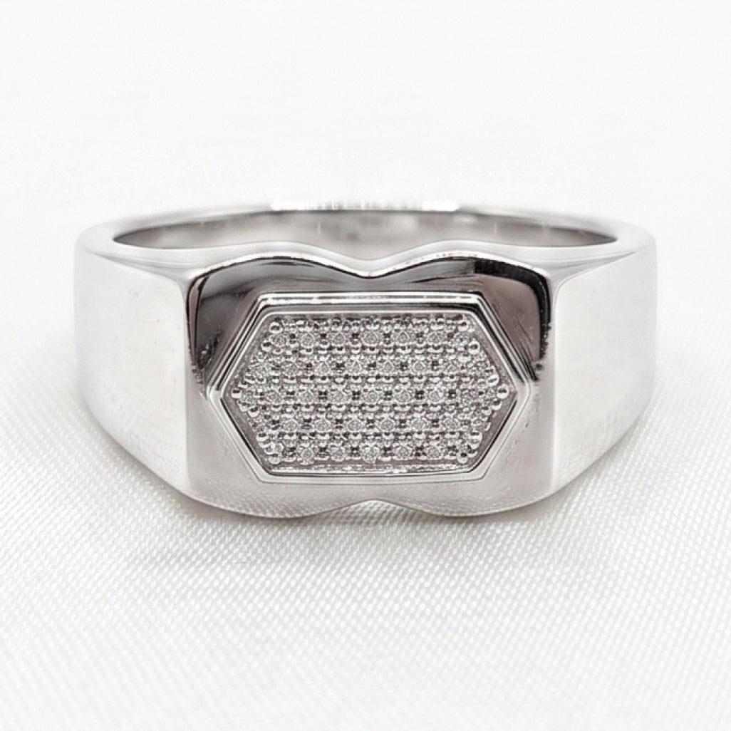 Hexagon Signet Ring