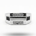 Dual Panel Onyx Ring
