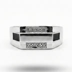 Dual Panel Onyx Ring