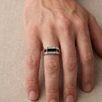 Dual Panel Onyx Ring
