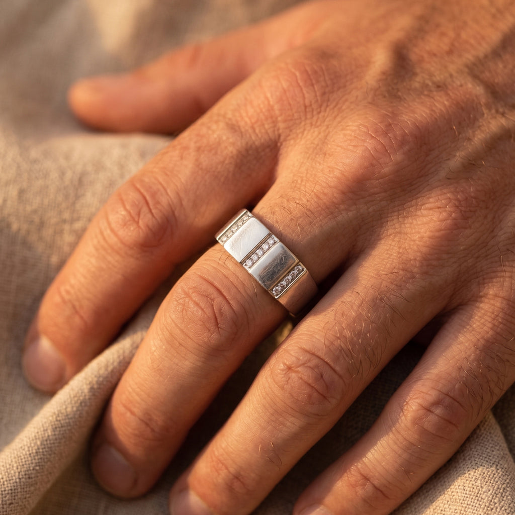 Triptych Signet Ring