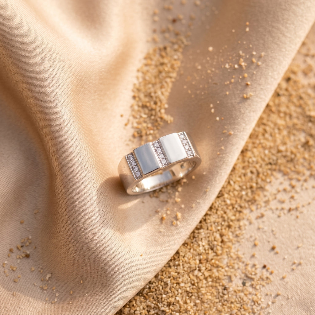 Triptych Signet Ring
