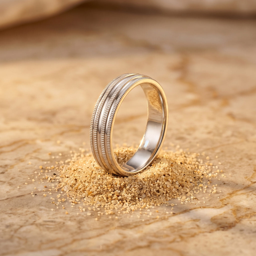 Twin Groove Band Ring