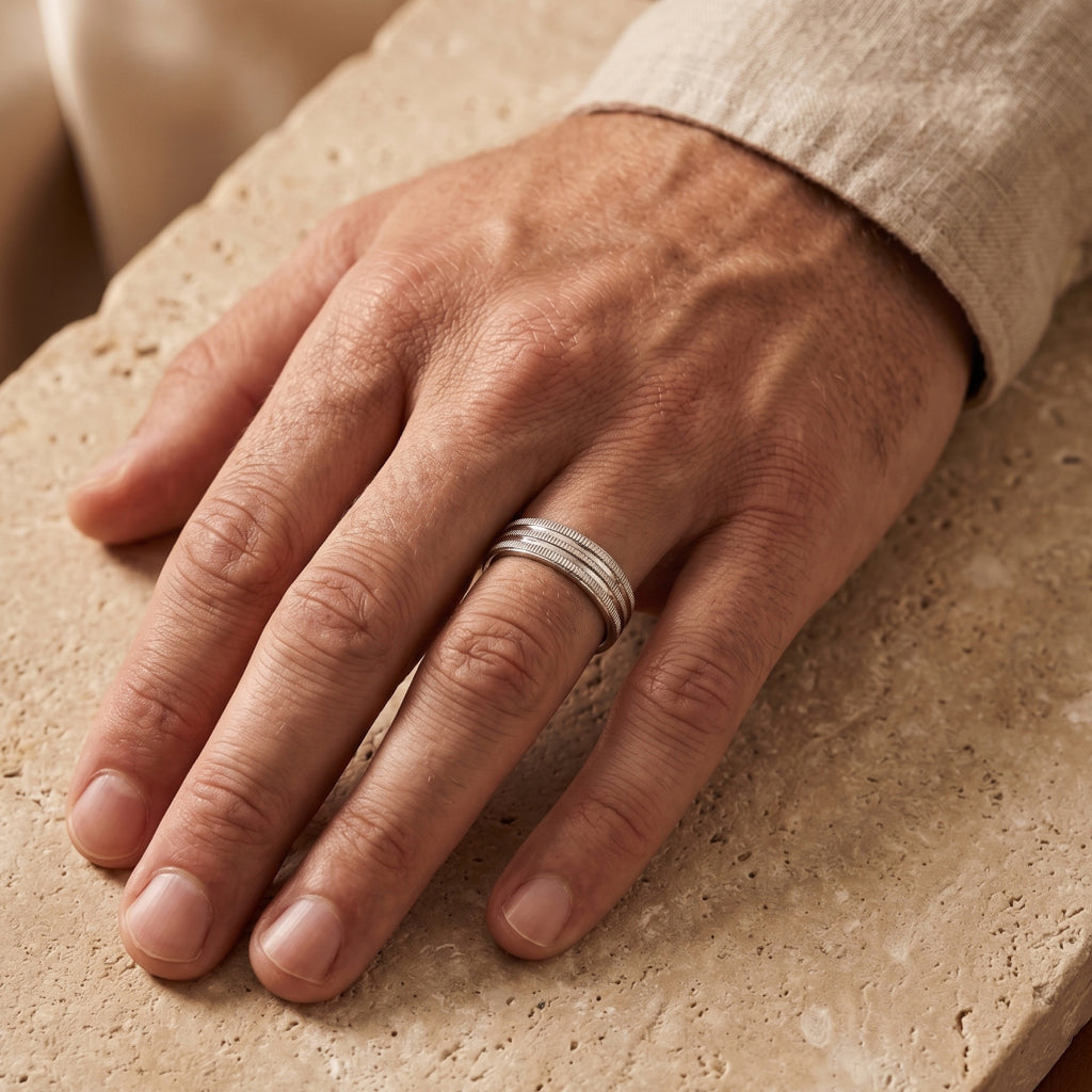 Twin Groove Band Ring
