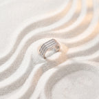 Octagon Open Signet Ring