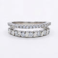 Double Row Fine & Bold Stone Band