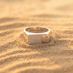 Split Face Signet Ring