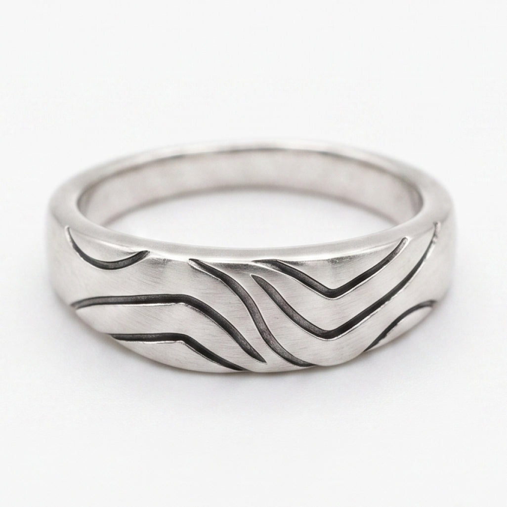 Mountain Wave Band Ring