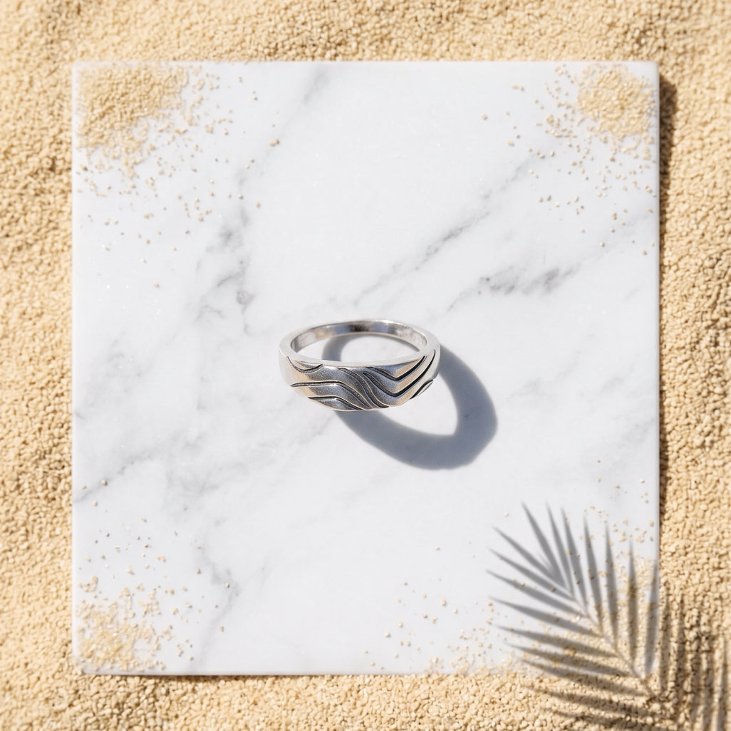 Mountain Wave Band Ring