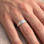 Mountain Wave Band Ring