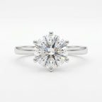 Ishani Brilliant Solitaire Ring in 925 Silver