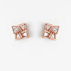 Pinwheel Baguette Studs