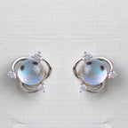 Orbit Moonstone Studs