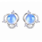 Orbit Moonstone Studs