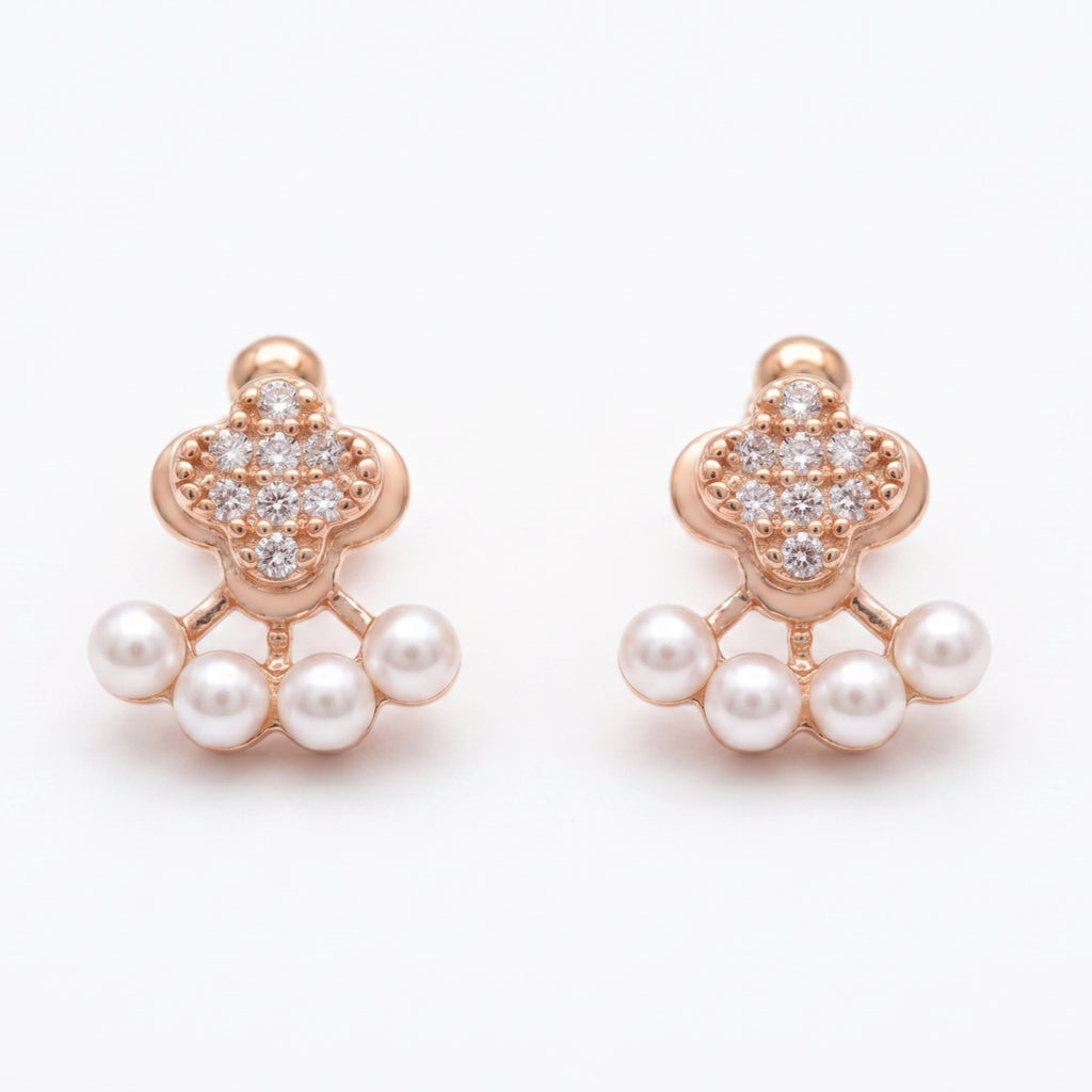 Clover Pearl Studs