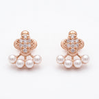 Clover Pearl Studs