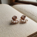 Clover Pearl Studs